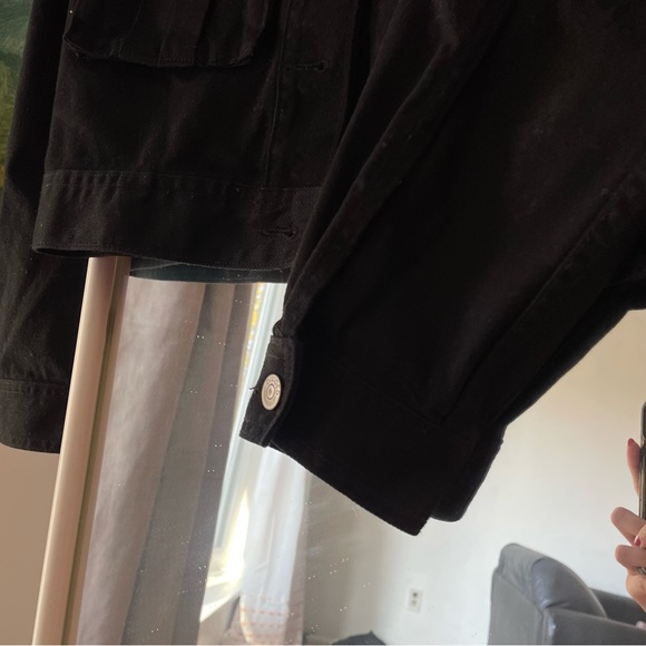 Black Cropped Jacket - Picture 4 of 6